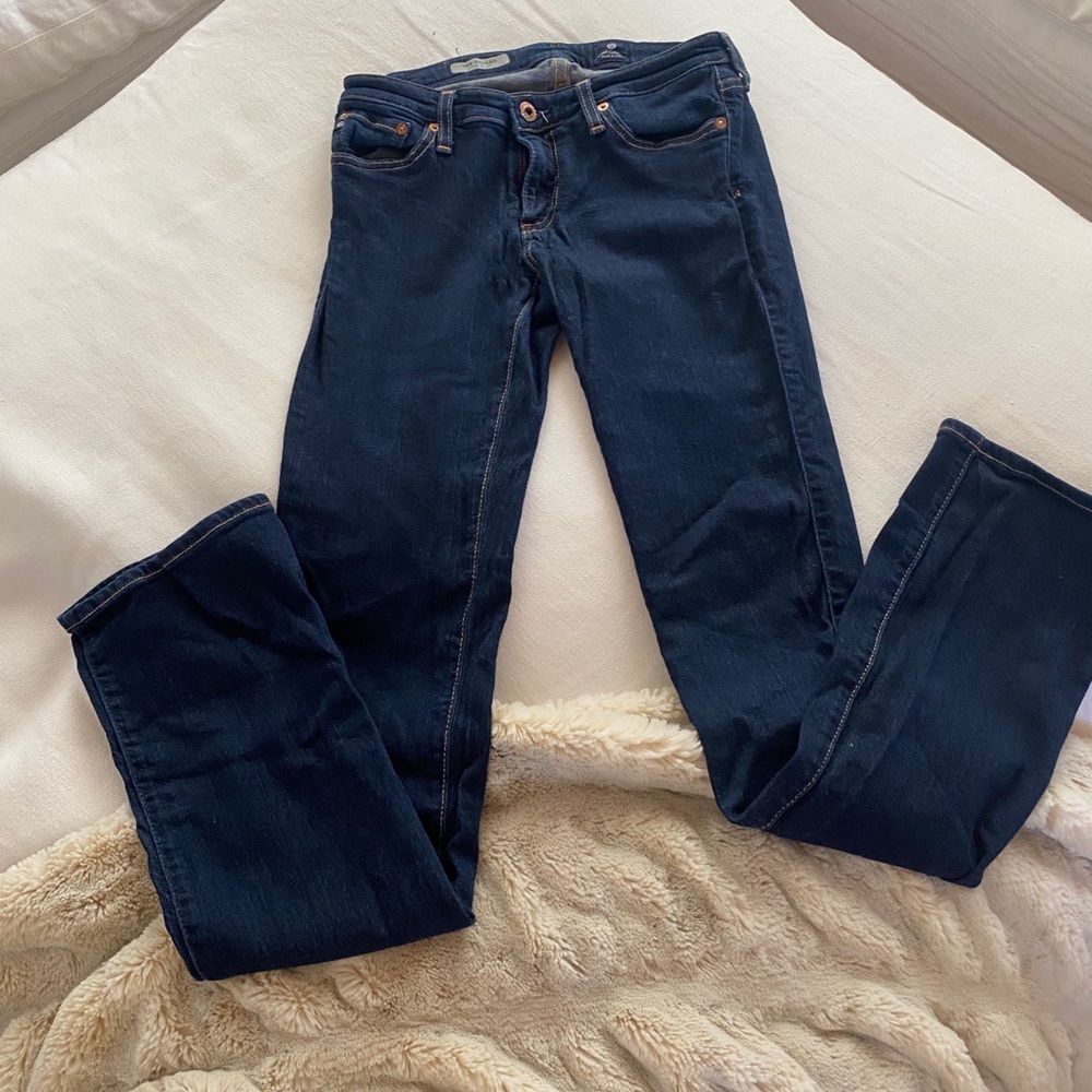 AG The Ballad Slim Bootcut Dark Wash Stretch Jeans